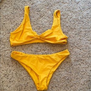 Yellow bikini set
